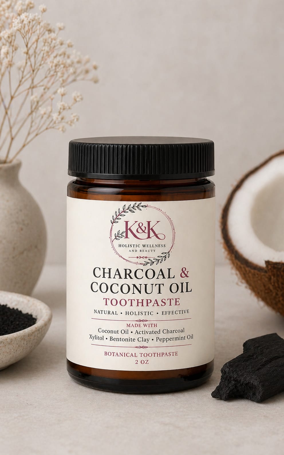 Charcoal & Coconut Oil Toothpaste